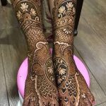 Фото Мехенди на голени от 17.09.2018 №109 - Mehendi on the lower leg - tatufoto.com