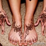 Фото Мехенди на голени от 17.09.2018 №117 - Mehendi on the lower leg - tatufoto.com