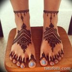 Фото Мехенди на голени от 17.09.2018 №120 - Mehendi on the lower leg - tatufoto.com