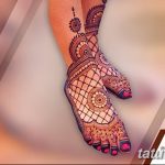 Фото Мехенди на ступне (рисунки хной) от 08.09.2018 №025 - Mehendi foot - tatufoto.com