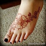 Фото Мехенди на ступне (рисунки хной) от 08.09.2018 №038 - Mehendi foot - tatufoto.com