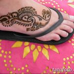 Фото Мехенди на ступне (рисунки хной) от 08.09.2018 №055 - Mehendi foot - tatufoto.com