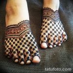 Фото Мехенди на ступне (рисунки хной) от 08.09.2018 №074 - Mehendi foot - tatufoto.com