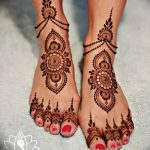 Фото Мехенди на ступне (рисунки хной) от 08.09.2018 №075 - Mehendi foot - tatufoto.com
