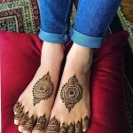 Фото Мехенди на ступне (рисунки хной) от 08.09.2018 №109 - Mehendi foot - tatufoto.com