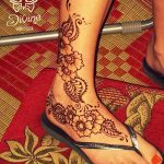 Фото Мехенди на ступне (рисунки хной) от 08.09.2018 №148 - Mehendi foot - tatufoto.com