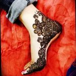 Фото Мехенди на ступне (рисунки хной) от 08.09.2018 №200 - Mehendi foot - tatufoto.com