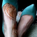 Фото Мехенди на ступне (рисунки хной) от 08.09.2018 №294 - Mehendi foot - tatufoto.com