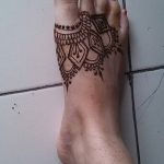 Фото Мехенди на ступне (рисунки хной) от 08.09.2018 №308 - Mehendi foot - tatufoto.com