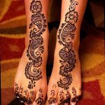 Фото Мехенди на ступне (рисунки хной) от 08.09.2018 №314 - Mehendi foot - tatufoto.com