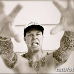 Фото Тату Джеймса Хэтф от 10.09.2018 №032 - James Hatfield Tattoo - tatufoto.com