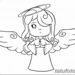 Simple Drawing Of An Angel Barbie | Tattoo Drawings, Angel Drawi