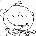 Cupid Drawing Cartoon Cartoon Cupid With Bow And Arrow Coloring