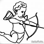 Фото Эскиз тату купидон от 11.09.2018 №106 - Sketch of tattoo cupid - tatufoto.com