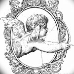 Фото Эскиз тату купидон от 11.09.2018 №123 - Sketch of tattoo cupid - tatufoto.com