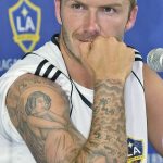 Фото тату Дэвида Бекхэма от 17.09.2018 №007 - tattoo of David Beckham - tatufoto.com