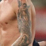 Фото тату Дэвида Бекхэма от 17.09.2018 №033 - tattoo of David Beckham - tatufoto.com
