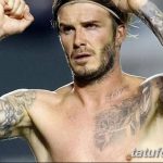 Фото тату Дэвида Бекхэма от 17.09.2018 №035 - tattoo of David Beckham - tatufoto.com