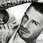 Фото тату Дэвида Бекхэма от 17.09.2018 №038 - tattoo of David Beckham - tatufoto.com