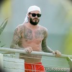 Фото тату Дэвида Бекхэма от 17.09.2018 №040 - tattoo of David Beckham - tatufoto.com