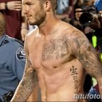 Фото тату Дэвида Бекхэма от 17.09.2018 №041 - tattoo of David Beckham - tatufoto.com