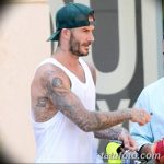 Фото тату Дэвида Бекхэма от 17.09.2018 №079 - tattoo of David Beckham - tatufoto.com