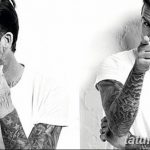 Фото тату Дэвида Бекхэма от 17.09.2018 №080 - tattoo of David Beckham - tatufoto.com