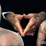 Фото тату Дэвида Бекхэма от 17.09.2018 №081 - tattoo of David Beckham - tatufoto.com