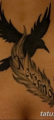 Фото тату ворон от 15.09.2018 №113 — raven tattoos — tatufoto.com