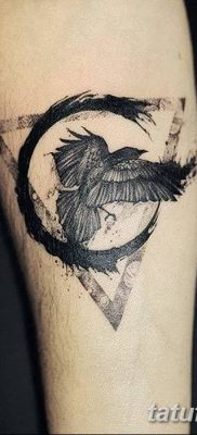 Фото тату ворон от 15.09.2018 №114 — raven tattoos — tatufoto.com