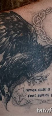 Фото тату ворон от 15.09.2018 №117 — raven tattoos — tatufoto.com