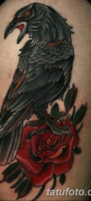 Фото тату ворон от 15.09.2018 №138 — raven tattoos — tatufoto.com