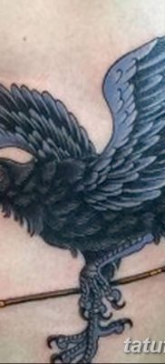 Фото тату ворон от 15.09.2018 №141 — raven tattoos — tatufoto.com