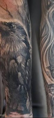 Фото тату ворон от 15.09.2018 №142 — raven tattoos — tatufoto.com