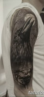 Фото тату ворон от 15.09.2018 №147 — raven tattoos — tatufoto.com