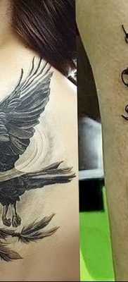 Фото тату ворон от 15.09.2018 №201 — raven tattoos — tatufoto.com