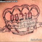 Фото тату кастет от 11.09.2018 №019 - tattoo brass knuckles - tatufoto.com
