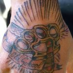 Фото тату кастет от 11.09.2018 №023 - tattoo brass knuckles - tatufoto.com