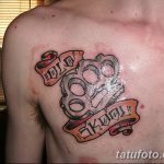 Фото тату кастет от 11.09.2018 №030 - tattoo brass knuckles - tatufoto.com