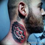 Фото тату кастет от 11.09.2018 №035 - tattoo brass knuckles - tatufoto.com