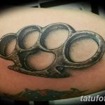 Фото тату кастет от 11.09.2018 №055 - tattoo brass knuckles - tatufoto.com