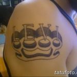 Фото тату кастет от 11.09.2018 №058 - tattoo brass knuckles - tatufoto.com