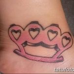 Фото тату кастет от 11.09.2018 №060 - tattoo brass knuckles - tatufoto.com