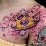 Фото тату кастет от 11.09.2018 №066 - tattoo brass knuckles - tatufoto.com