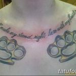 Фото тату кастет от 11.09.2018 №072 - tattoo brass knuckles - tatufoto.com