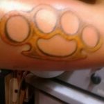 Фото тату кастет от 11.09.2018 №081 - tattoo brass knuckles - tatufoto.com