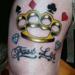 Фото тату кастет от 11.09.2018 №083 - tattoo brass knuckles - tatufoto.com