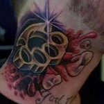 Фото тату кастет от 11.09.2018 №122 - tattoo brass knuckles - tatufoto.com