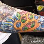 Фото тату кастет от 11.09.2018 №126 - tattoo brass knuckles - tatufoto.com