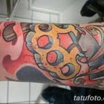 Фото тату кастет от 11.09.2018 №128 - tattoo brass knuckles - tatufoto.com